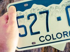 Colorado license plate
